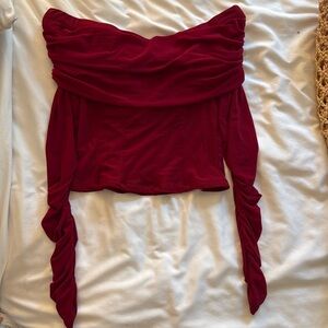 Majorelle Lia Top | Cranberry Red | XS